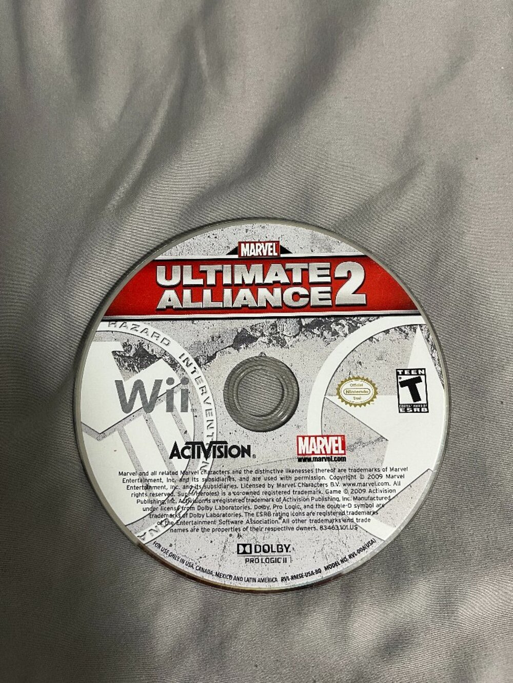 Marvel Ultimate Alliance 2 - NINTENDO WII (works on Wii-U) - GAME DISC ONLY !!